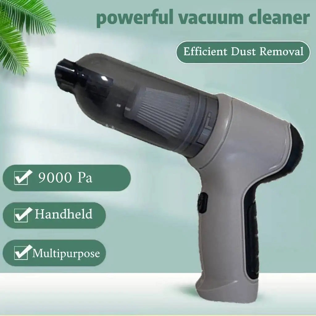 

1200mAh Wireless Handheld Car Vacuum Cleaner High Power Durable Rechargeable Travel Wet Lightweight for Home Office 9000 Pa