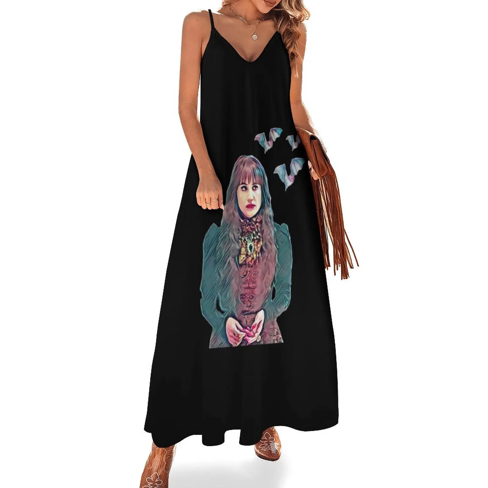 

Vampire Nadja T-Shirt Sleeveless Dress Cocktail of dresses Women long dress long sleeve dresses