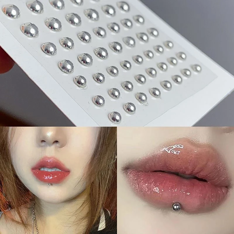 Diamond Sticker Fake Nose Stud Self Adhesive Rhinestones Non Piercing Eye Ear Face Body Jewelry For Women Sticker Crystal