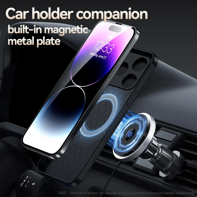Luxury Shockproof Leather Magnetic Phone Case - Premium Back Cover