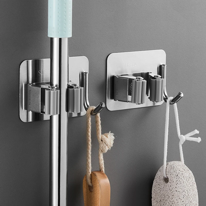 Home Storage Rack Bathroom Suction Hanging Hooks Wall Mounted