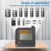 ANENG 168Max Digital Lithium Battery Tester Capacity Universal Test Checkered Load Analyzer Display Check AAA AA Button Cell 1