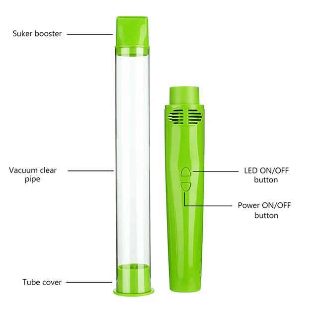 Vákuum Rovarcsapda Pókcsapdák Fogó Usb Újratölthető Rovarvezérlés Kézi Féregfogó Kefe Fejpattyúval - Image 3