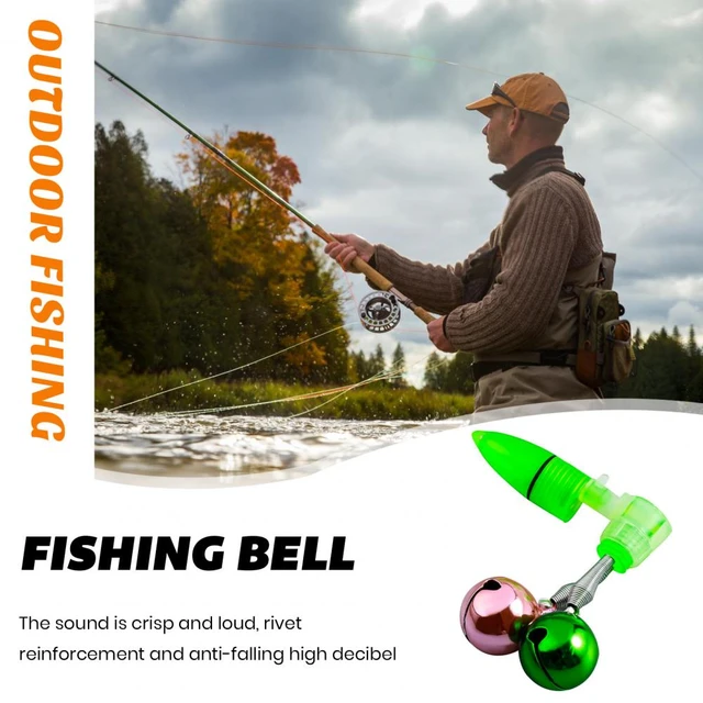 Fishing Tackle Fishing Rod Bell Led Light Dual Ring Bells Fishing