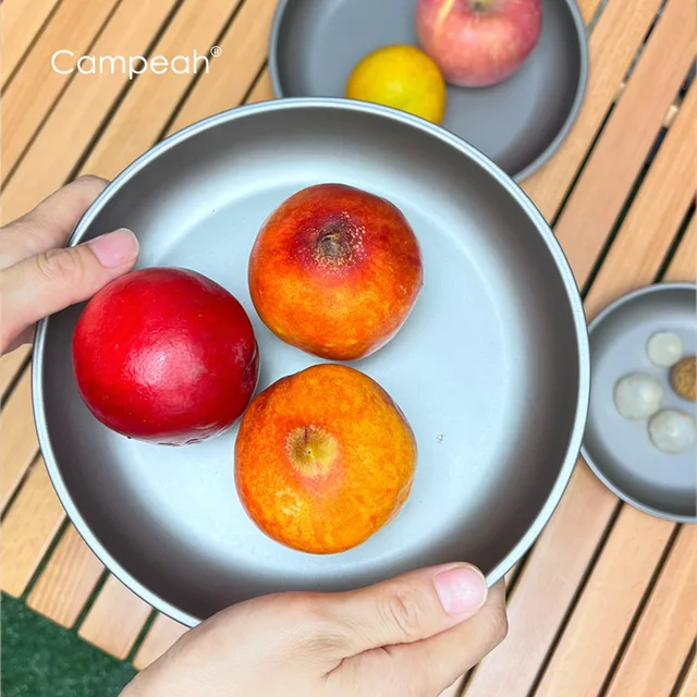 Titanium camping plate set Camping Equipment Cooking Camping Boutique