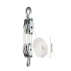 Rope Pulley Block Zinc Alloy Hook Handheld Crane Heavy Duty Polyethylene Rope Pulley Hoist Manual Lifting Device 6