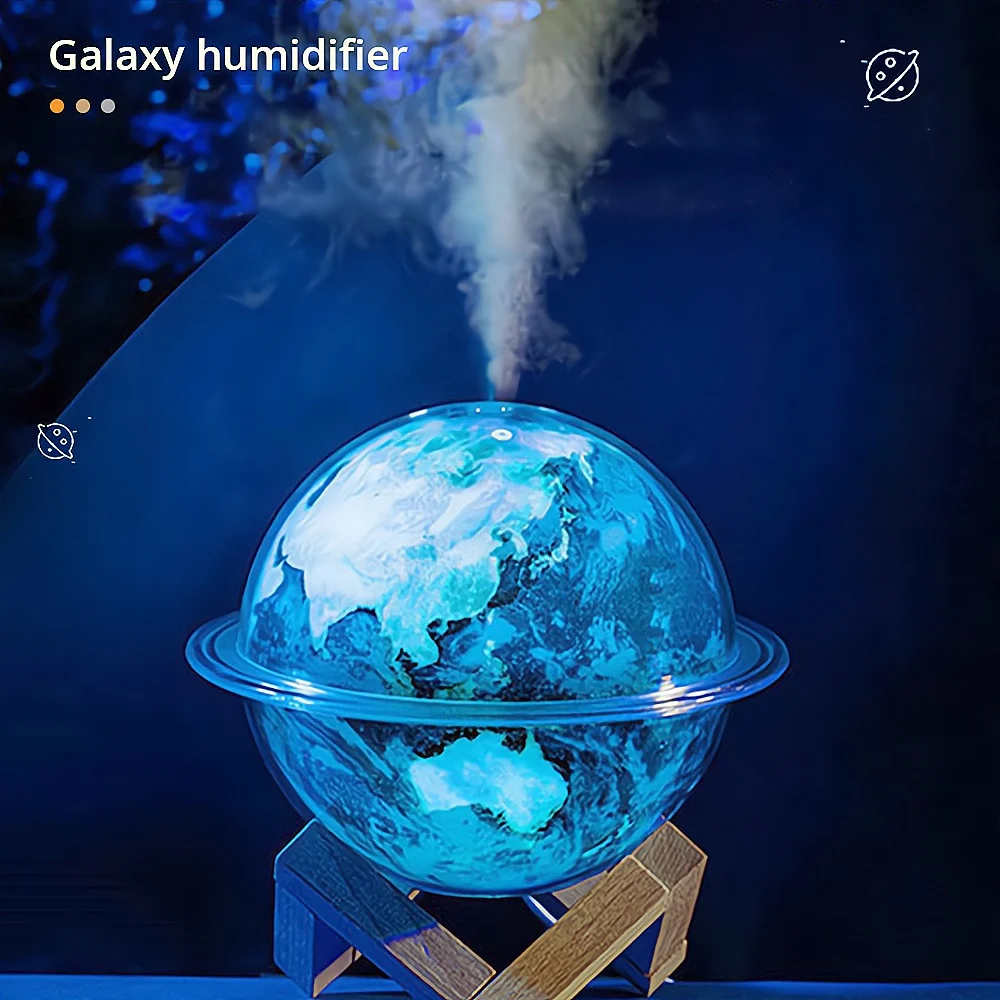 330ml Creative Planet Humidifier atomizing Heavy Fog Household Nightlight Air Atomizer Portable USB air Ultrasonic Aromatherapy