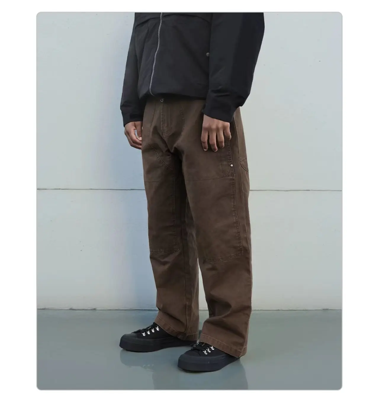 Whyworks 25aw Vintage outdoor work pants heavy duty stone washed cotton material casual