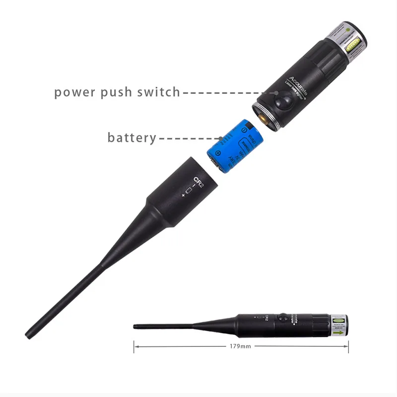 Red Dot Laser Bore Sighter Calibration Laser Scope Kit for 0.17-0.78 Caliber Collimator Calibrator with 9 Adapters charger