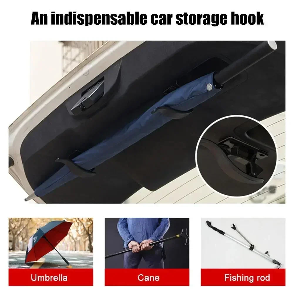 Car Seat Back Hook Multi-purpose Trunk Umbrella Holder Car Umbrella Fixing Bracket Car Seat Back Hook Car Interior Storage