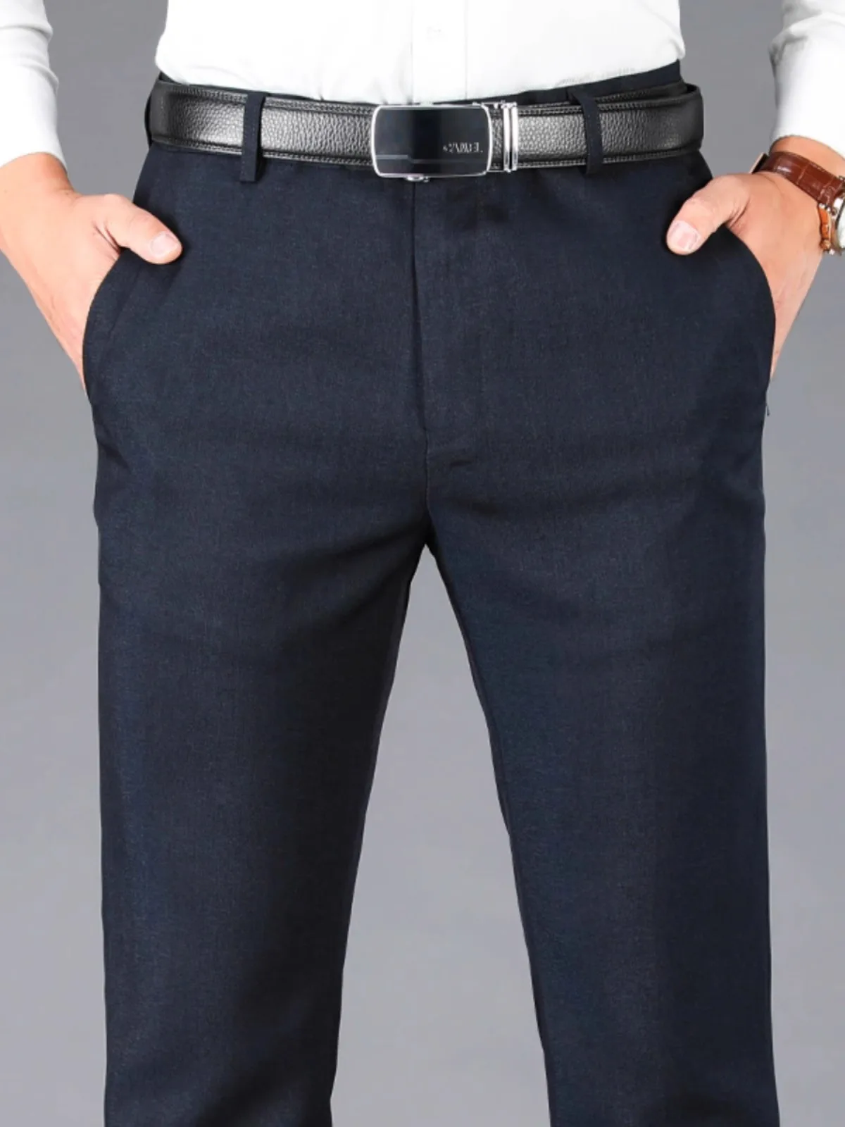 

Leisure business pants, spring and autumn new styles of non ironing, wrinkle resistant, elastic high waisted pants 4399