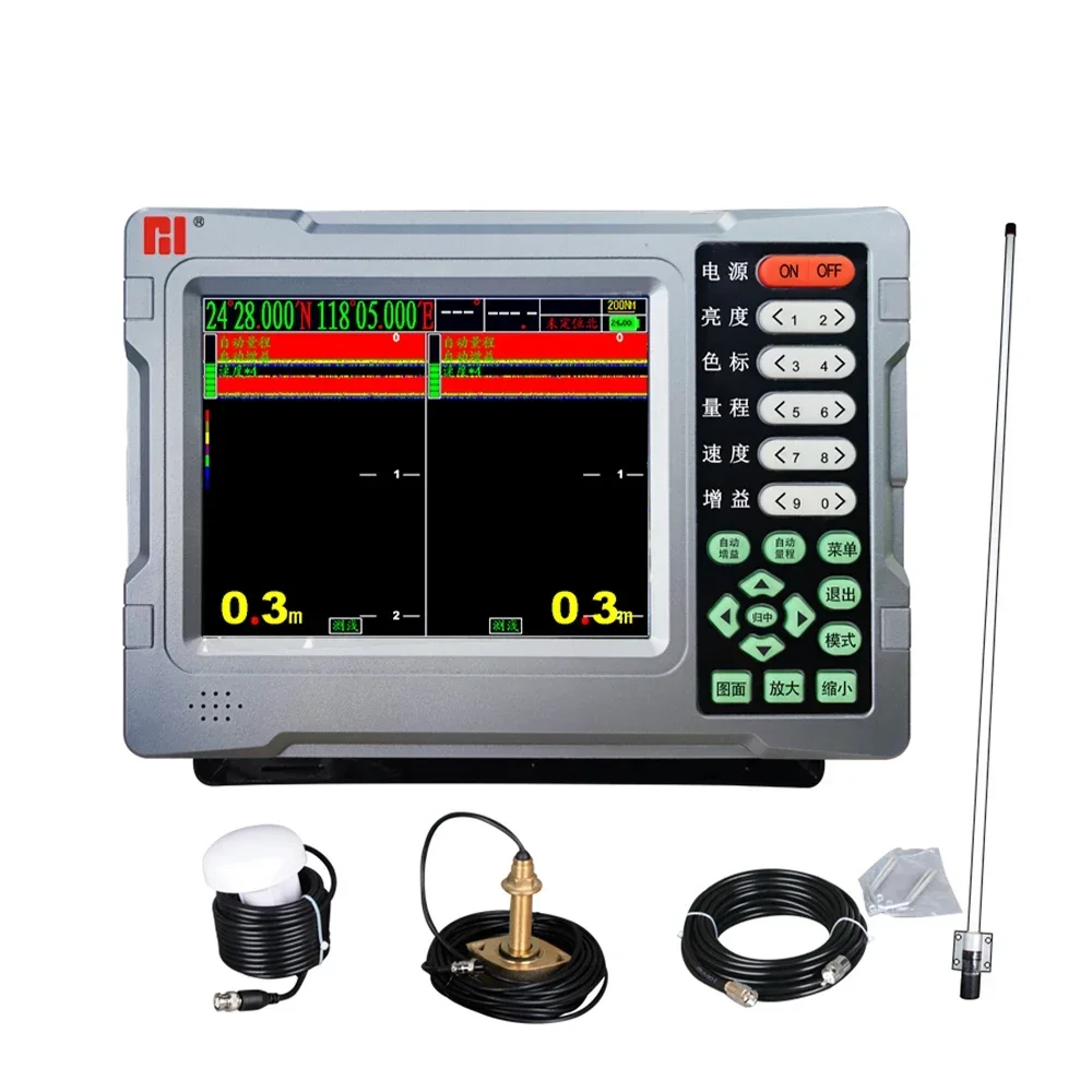 

Fish depth finder ing vessel