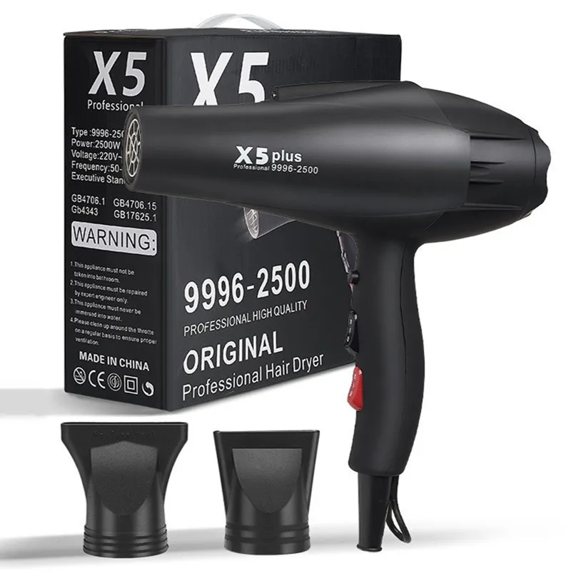 X5/X6 Plus New Negative Ion Hair Dryer 2500W High Power Strong Wind Speed Drier Home Electric Hair Dryer Gift Box Packaging лопатка sds plus для перфоратора strong