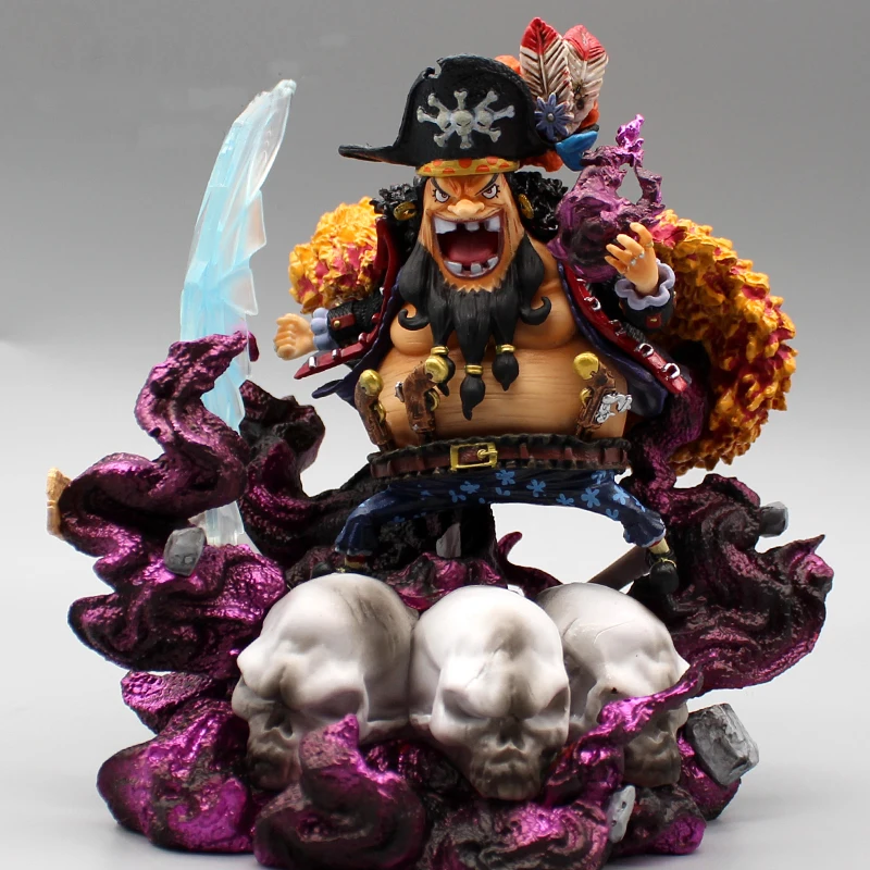 

Anime One Piece Gk Black Beard Marshall D Teach PVC Action Figure 15cm Devil Fruit Capable Person Collectible Model Toys