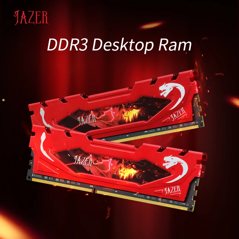 Desktop Ram Memory JAZER Factory Ram 8gb 1600MHz 1866MHz DDR3 Desktop Memory Computer PC3 Memories With Heatsink