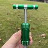 1pc Non-slip silicone Double Head Tobacco Press Grinder Aluminum Spice Hand Crusher, Manual Compressor, Garlic, Pepper, Salt 3