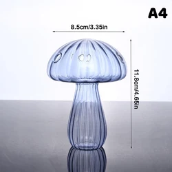 Colorful Glass Mushroom Vase for Home Decor and Aromatherapy Display (A4)