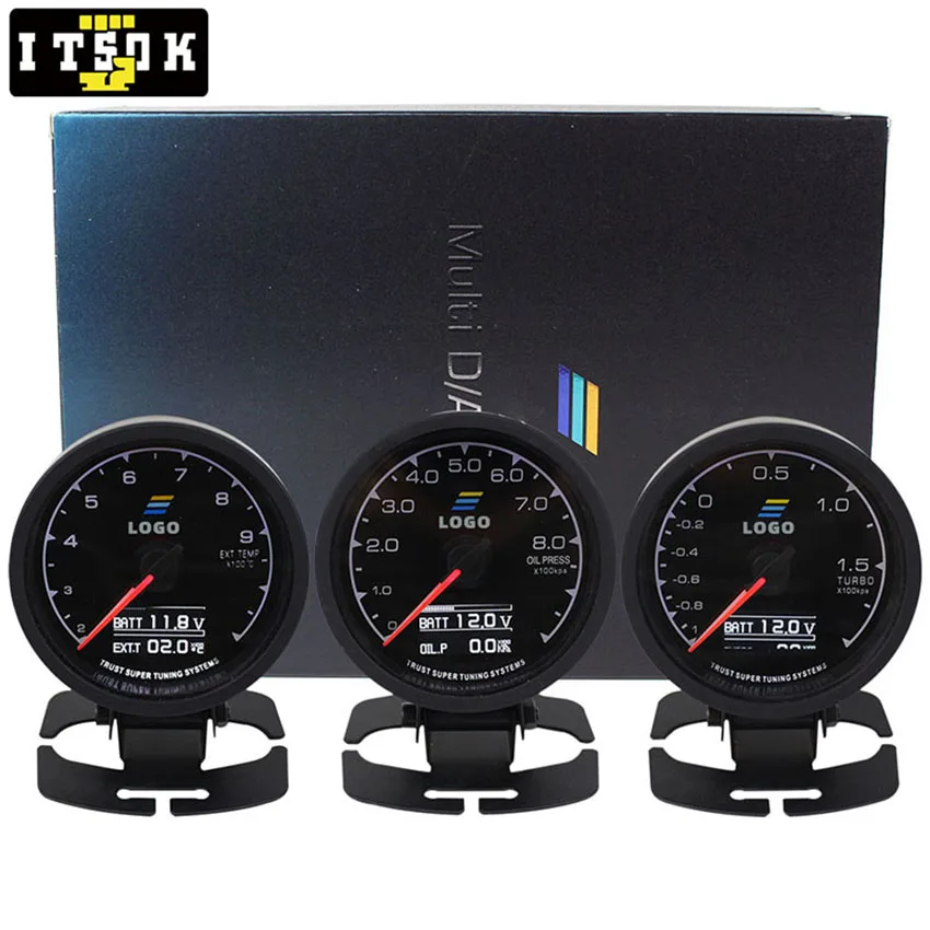 BoostGaugeMultiDADigitalDisplay62mm7ColorCarMeter25inch