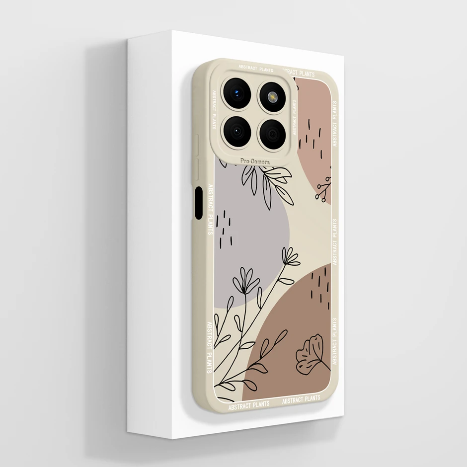 Elegant Floral Silicone Phone Case - Soft and Durable Cover with Advanced Design