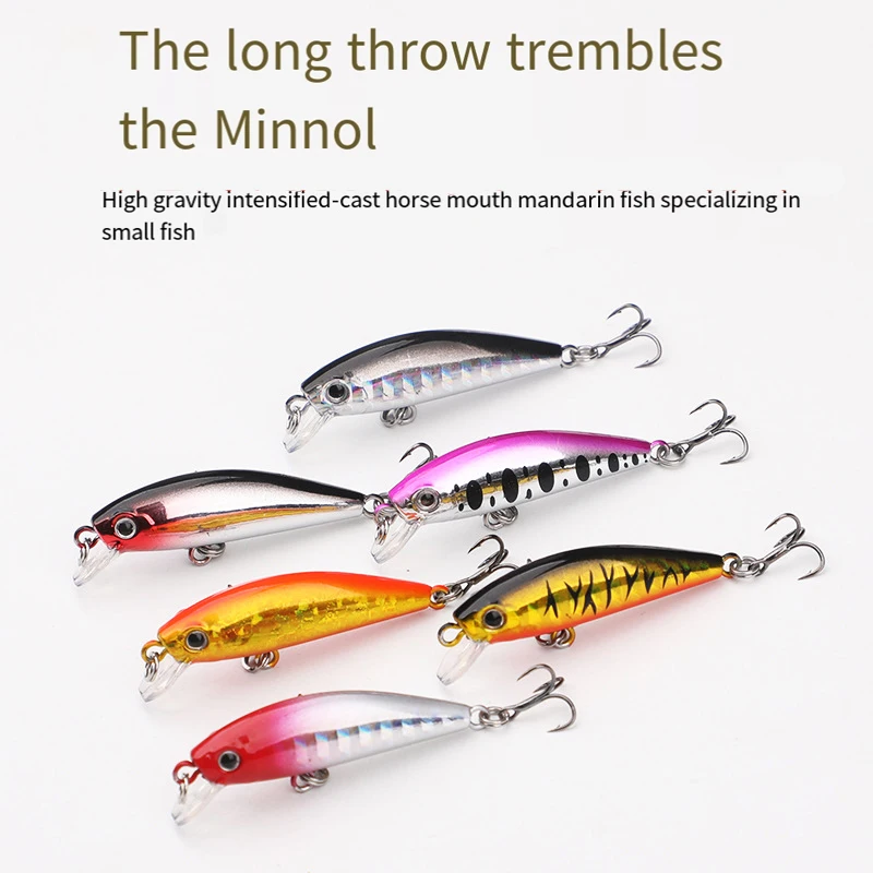 Minnow Angeln Locken 5,5 cm 6g Wobbler Sinking Kunststoff Harte Künstliche Köder Wobbler Isca Köder Für Bass Hecht angeln Tackle – Detail 1