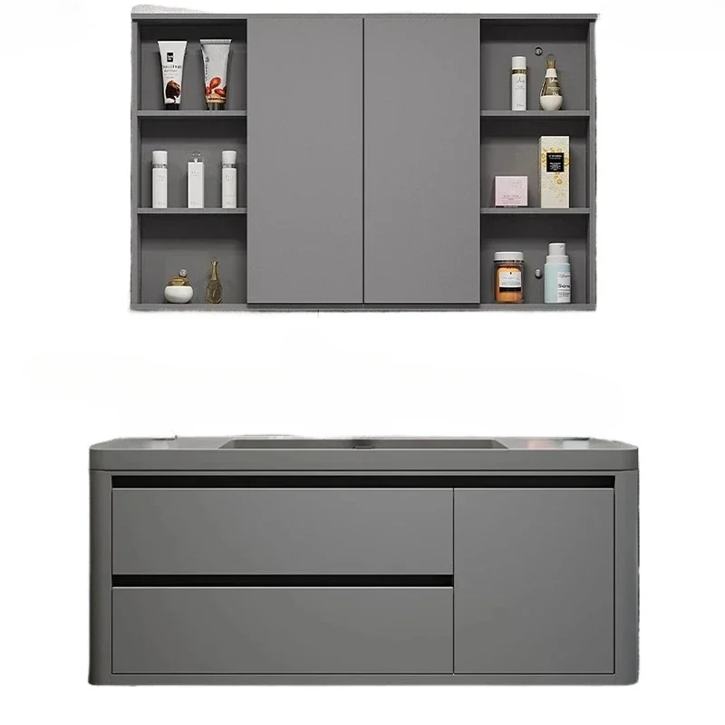 Smart Mirror Cabinets Vanity Combo Large Capacity Storage Bathroom Cabinets Simple Furniture Vanitorios De Bano FYBC