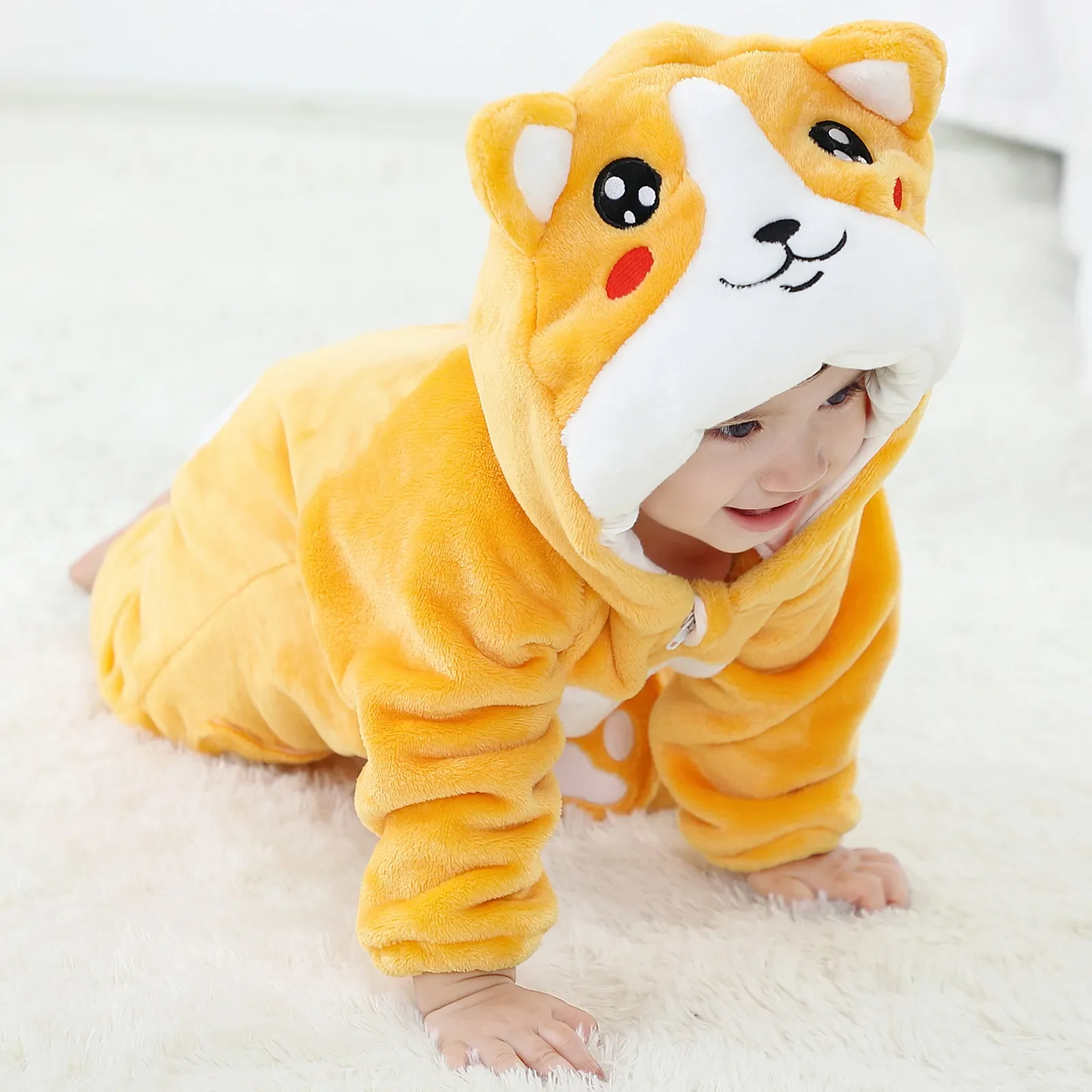 

Kigurumi Pajamas for Children Flannel Cute Baby Romper Unicorn Panda Kids Onesies Costumes Winter Playsuit Boys Girls Jumpusit