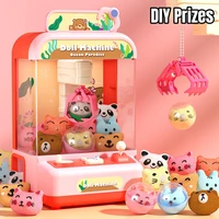 Mini Claw Machine Toys for Kids DIY Gashapon Plush Prizes Dolls Vending Arcade Crane Machines Children Birthday Christmas Gifts 2