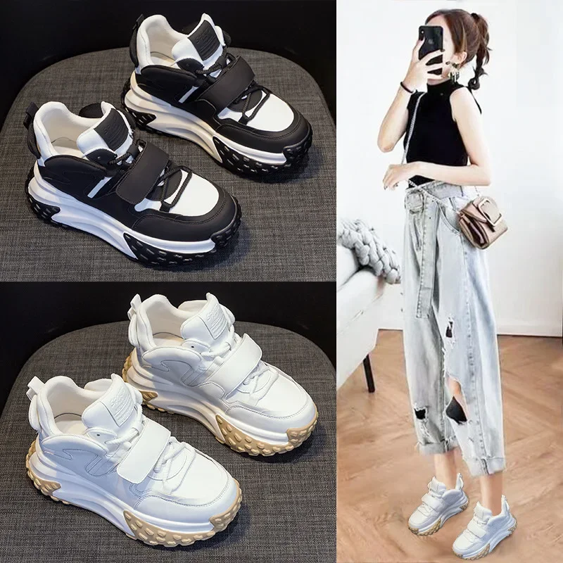 

Осенне-зимние новые туфли для папы Женская Студенческая Корейская версия туфли на толстой подошве и кашемировой высокой подошве повседневная обувь