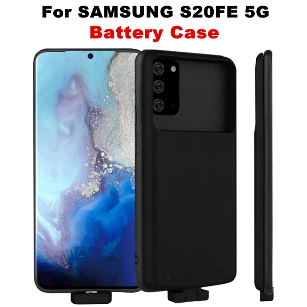 휴대용 충전기 커버, 삼성 갤럭시 S20FE 5G 배터리 케이스, 5000mAh 마그네틱 보조배터리 충전 커버, 삼성 S20FE