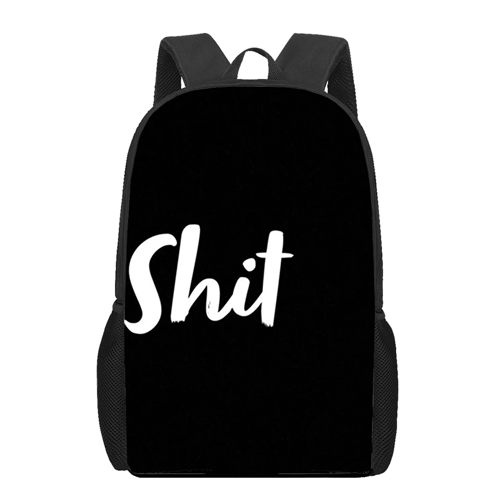 Black white art couple 3D Printed Book Bag Men 16 Inch Backpack For Teen Boys Kindergarten Bagpack Children Mochila