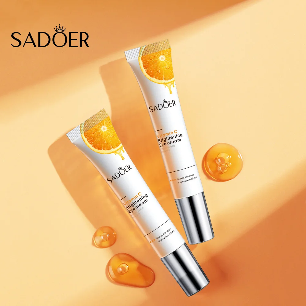 SADOER Vitamin C Eyes Skin Care Sets Eye Mask Whitening Moisturizing Anti Dark Circles Anti-aging Eye Cream Eyes Skin Care Kit
