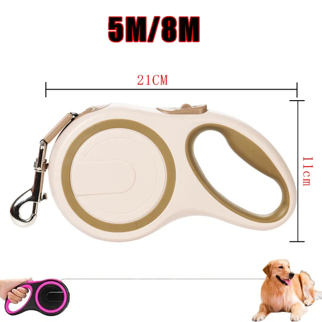 5M 8M 50kg Dog Leash Retractable Roulette For Small Big Dogs Outdoor Puppy Running Lead Golden Retriever Yorkshire Pet Supplies 6