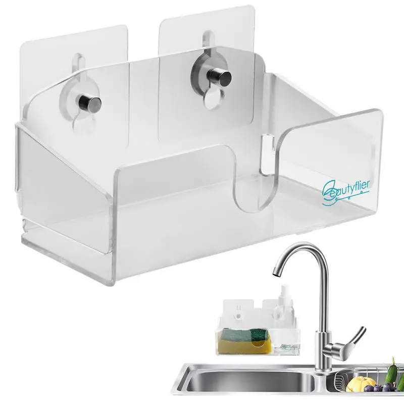 

Настенный Прозрачный стеллаж для ванной комнаты