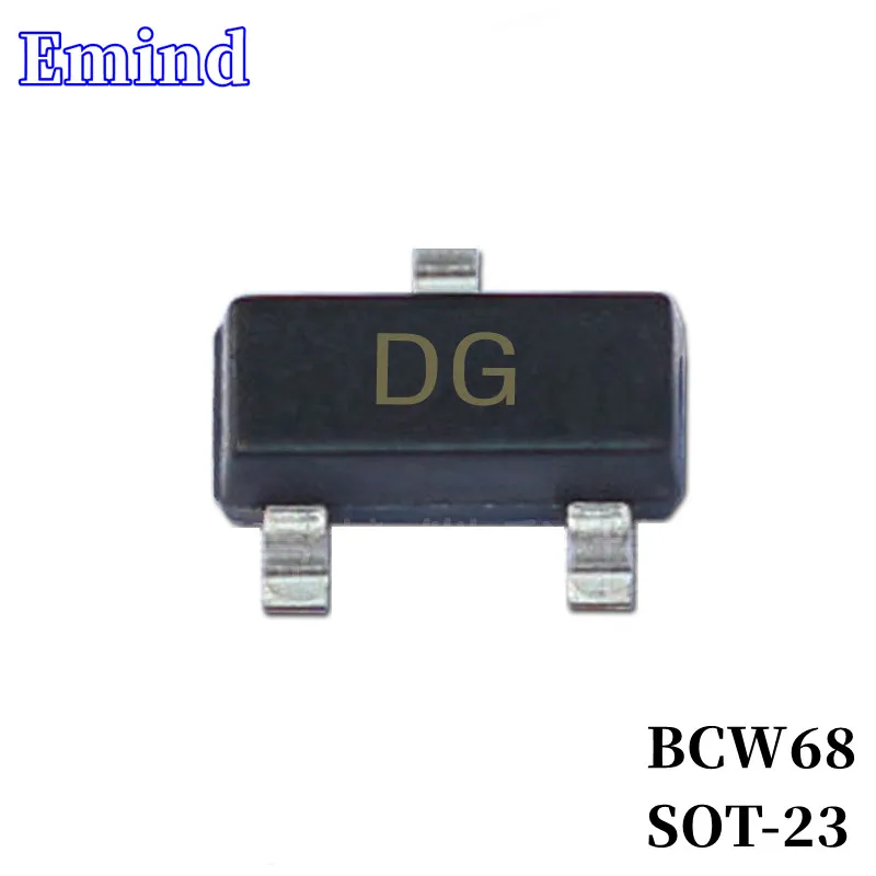 200/500/1000/2000/3000 шт. BCW68 SMD транзистор SOT-23 отпечаток DG Silkscreen PNP тип 45 В/мА стандартный транзистор 100 шт 2sc1766 smd транзисторный отпечаток sot 89 silkscreen q1766 тип npn 50 в 3 а биполярный усилитель транзистор