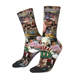 Fashion Male Men Socks Harajuku Friends TV Show Sock Central Perk High Quality Women's Stockings Spring Summer Autumn Winter