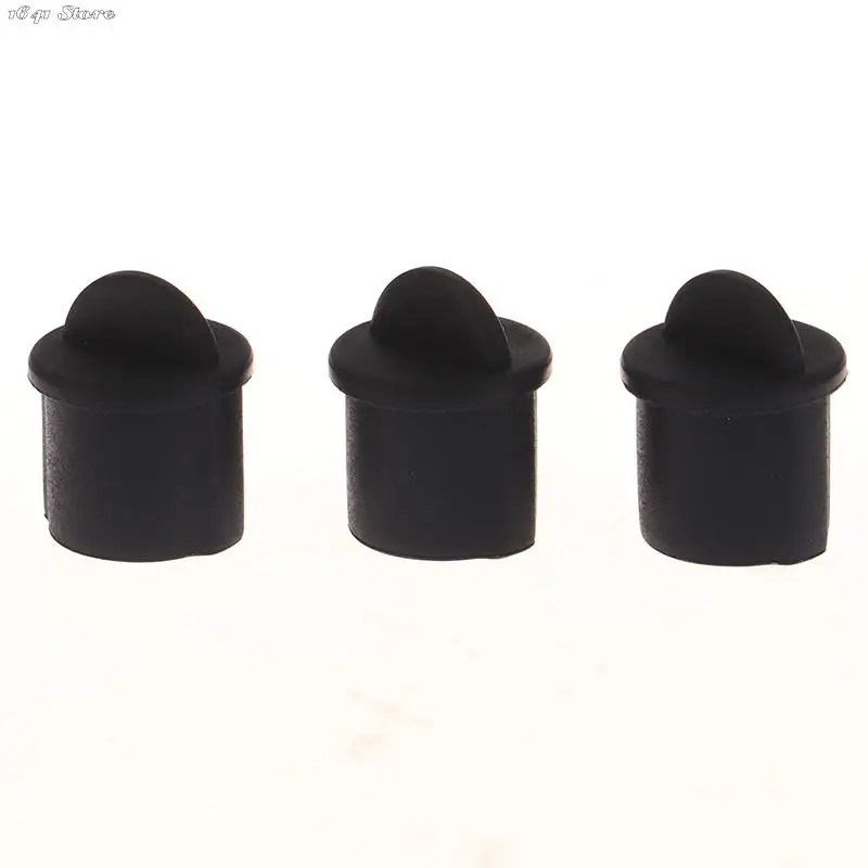 실리콘 BNC 방진 스토퍼 캡 커버, 여성 잭 블랙 내부 설치 직경 9.5mm-11mm, 10 개