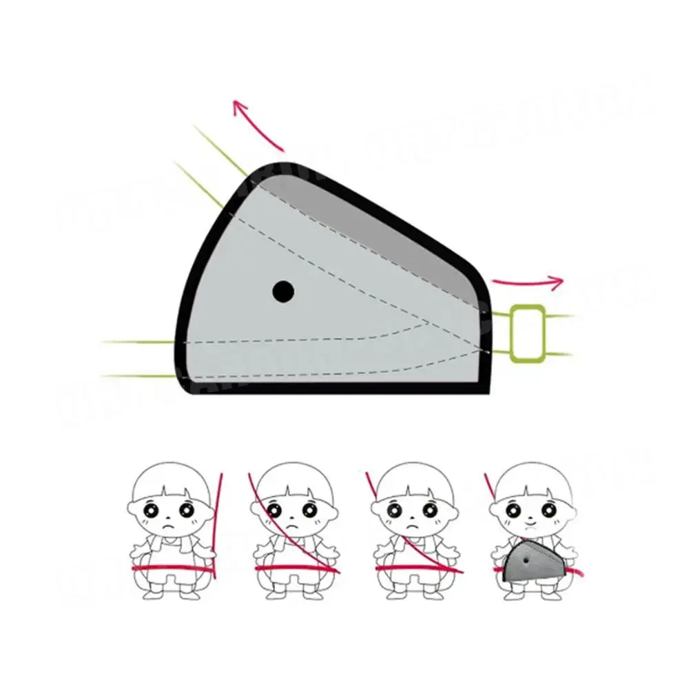 Car Safe Fit Seat Belt Adjuster Triangle Child Car Safety Belt Adjuster Children Resistant Safety Seat