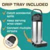 Coffee Dispenser with Pump & Tray - 101oz/3L Coffee Carafe with Pump - 12 Hours Hot Coffee Dispenser for Parties -Coffee 3