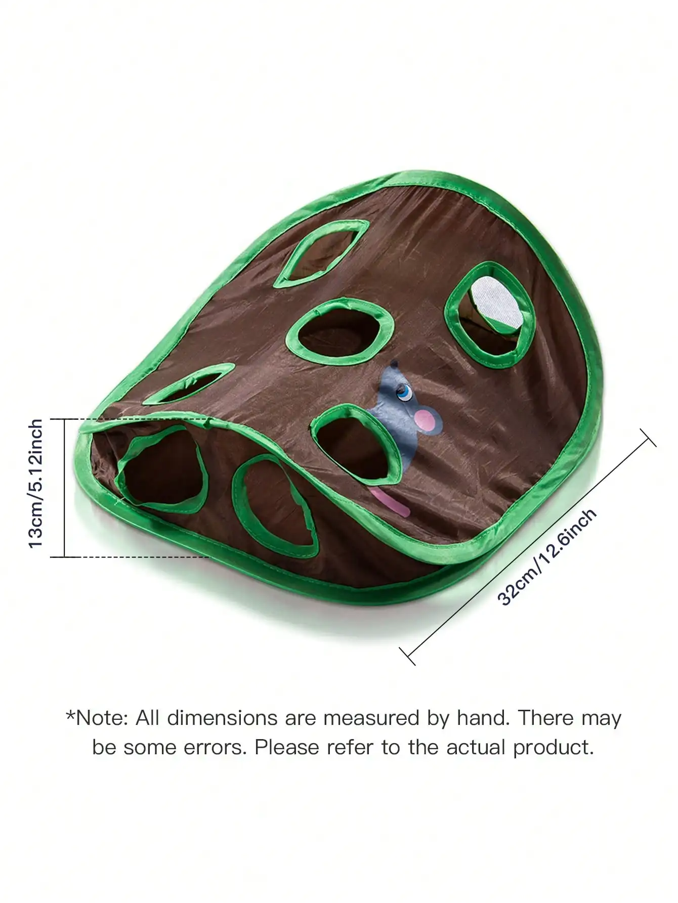 Katzen Spielmatte Mit Löchern - Interaktives Tunnelspielzeug Mit Ball & Maus