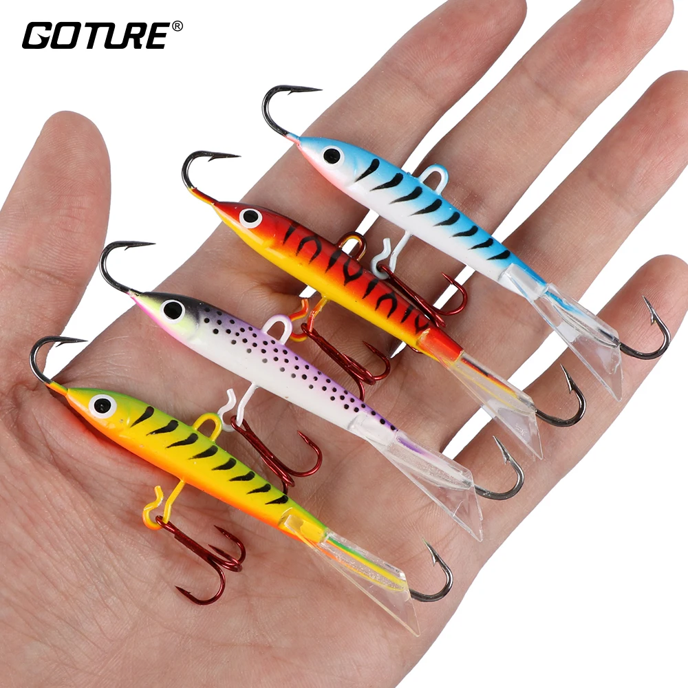 Fishing lure Goture 1pc winter balancers lure 8.3cm 18g ice fishing jigging rap with a minnow profile balance for pike trout fishing 4 color