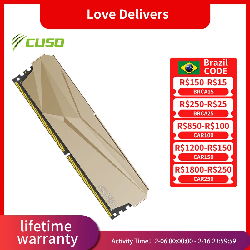 Memoria Desktop Cuso Ddr4 Ram 8Gb 3600Mhz 3200Mhz Memoria Ddr4 Per Ram Dimm Desktop