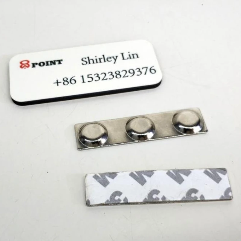 39*76*3mm 직사각형 배지, 자석 MDF 승화 이름표 포함, 작업용 DIY 공백 명함 배지