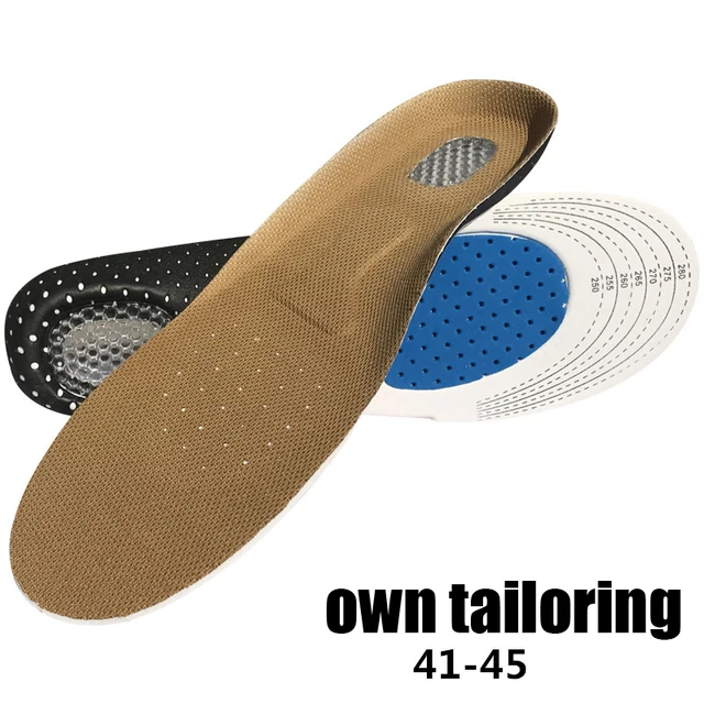 Premium Orthotic Gel Insoles Orthopedic Flat Foot Health Sole Pad For Shoes Insert Arch Support Pad For Plantar fasciitis Unisex Yellow 41-45