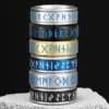 Luminous Viking Runes Men Fidget Rings Stainless Steel Jewelry Punk Rock Rotatable Fashion Accessories for Women Gift Wholesale 1