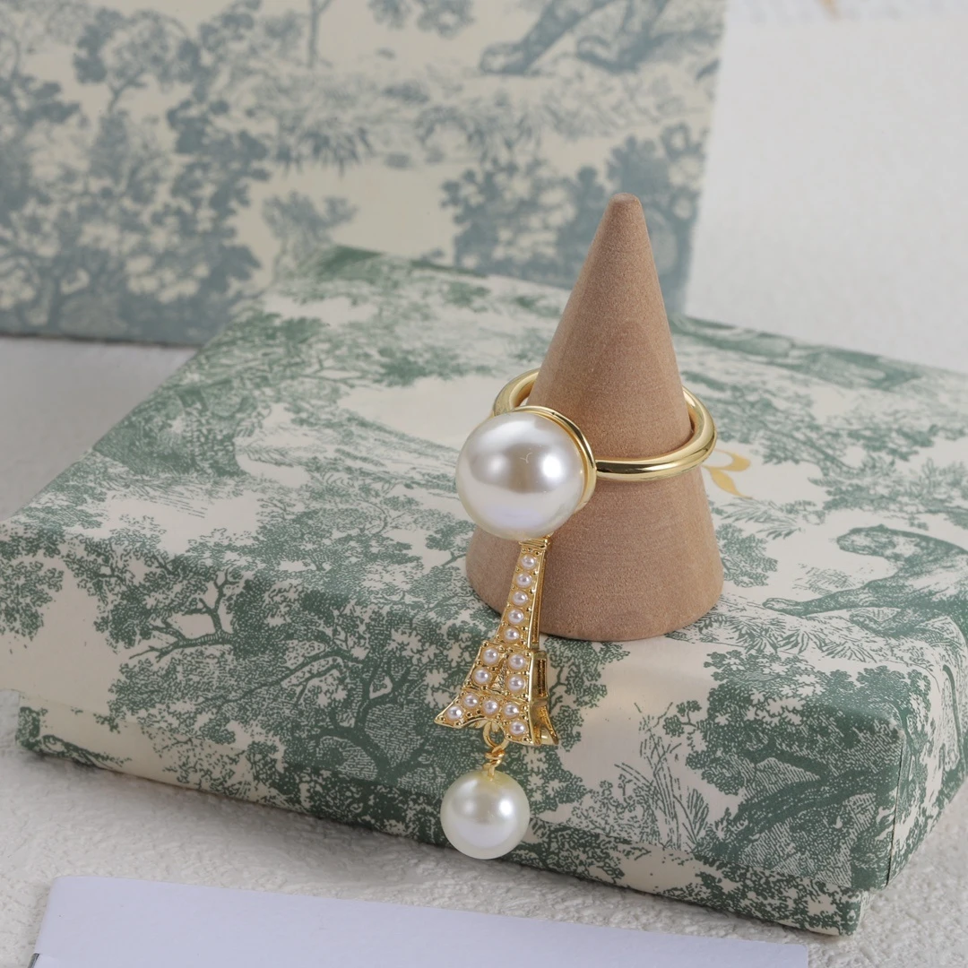 

23 New Iron Tower Pendant Sweet Fashion Ring Female