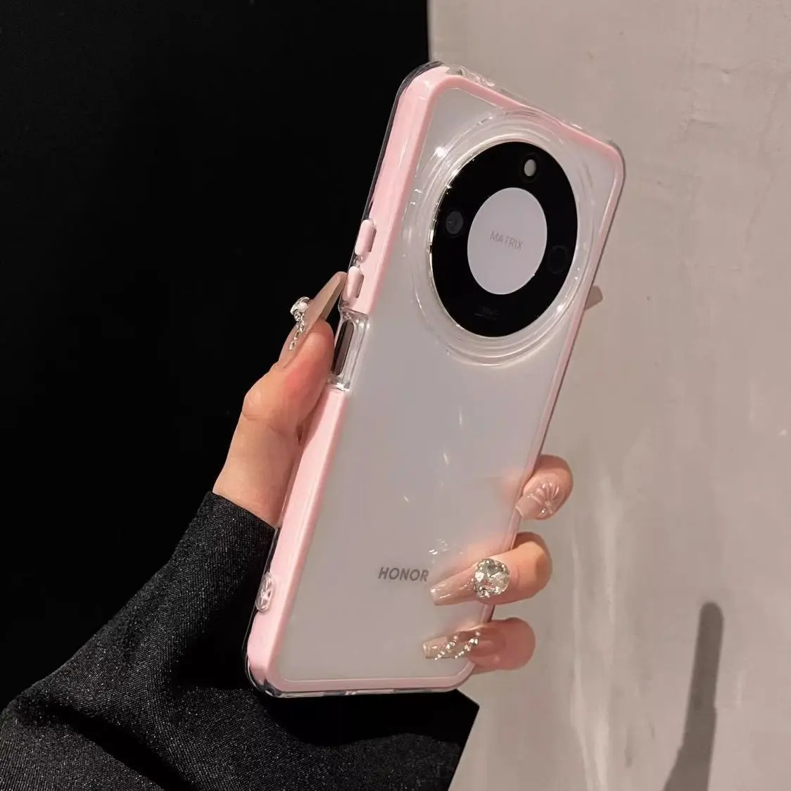 Fashion Transparent 2-in-1 Skin-Friendly TPU Shockproof Bumper Case