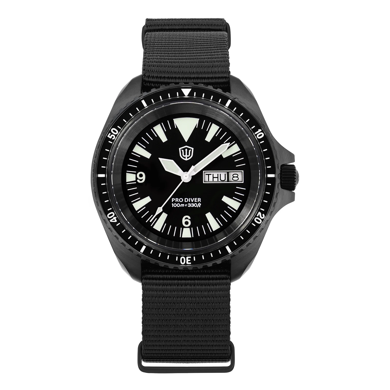 Watchdives WD1980 V2 39mm Men Watch Vintage VH31 Ronda 515 Sweep