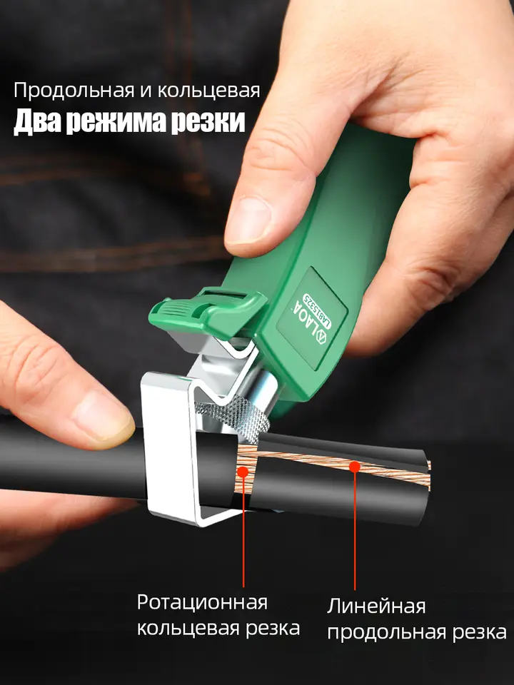 LAOA LA815325 Rotary Cable Stripper Adjustable 6-25mm 360° Cutting For Electrician Electrical Cable Installation image 2
