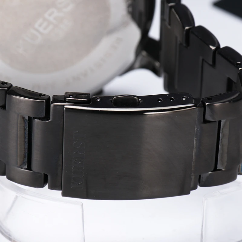 Men Wristwatch Chronoscope Women Sport Watch Steel Band Mix Color Dial Watch Leather Band Watch
