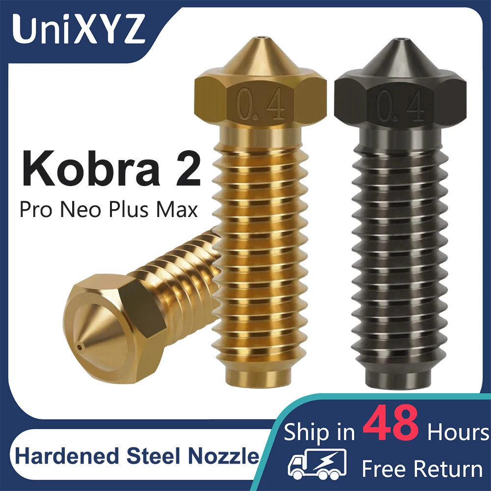 Ugello Aggiornato Per Anycubic Kobra 2 Neo Pro Plus Max 1.75Mm Filamento Ottone Acciaio Temprato Ugello Vulcano Per Anycubic Kobra2
